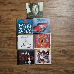 Lot of 7 Classic Rock CD AC/DC Aerosmith John Lennon Journey The Doors Fleetwood
